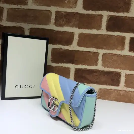 First bag ru super mini GG GUCCI Marmont bag 0606